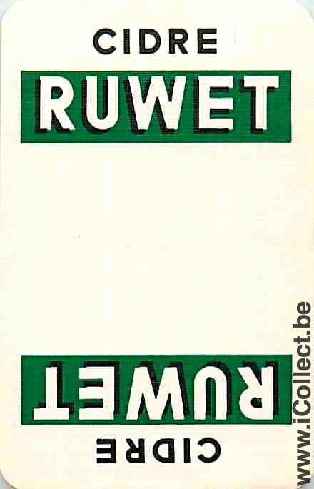 Single Swap Playing Cards Alcohol Cidre Ruwet (PS06-26E) - Click Image to Close