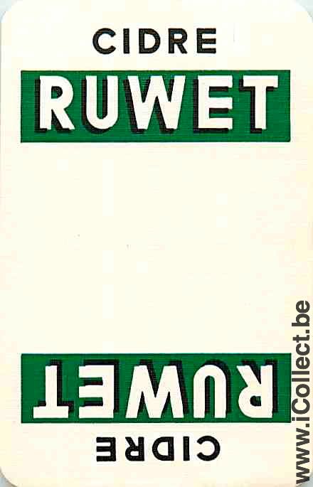 Single Swap Playing Cards Alcohol Cidre Ruwet (PS06-26E)