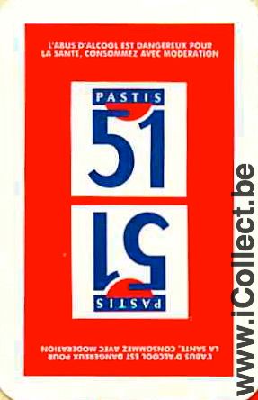 Single Playing Cards Alcohol Pastis 51 **MINI CARD **(PS06-34A)