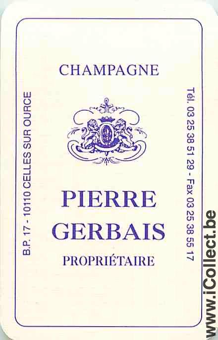 Single Swap Playing Cards Champagne Pierre Gerbais (PS13-57D) - Click Image to Close