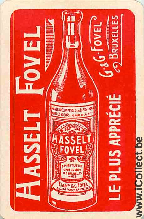 Single Swap Playing Cards Alcohol Liquor Fovel (PS07-39A)