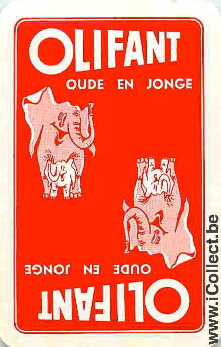 Single Swap Playing Cards Alcohol Olifant Genever (PS06-36H) - Click Image to Close