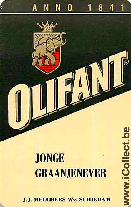Single Swap Playing Cards Alcohol Olifant Genever (PS13-10D)