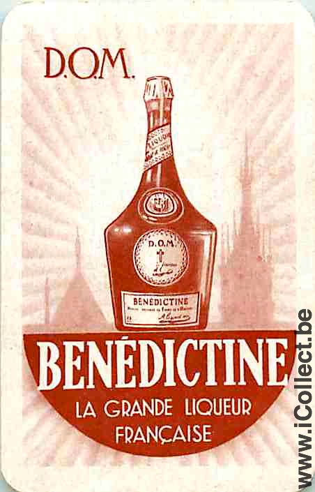 Single Swap Playing Cards Alcohol Liquor Benedictine (PS01-29C)