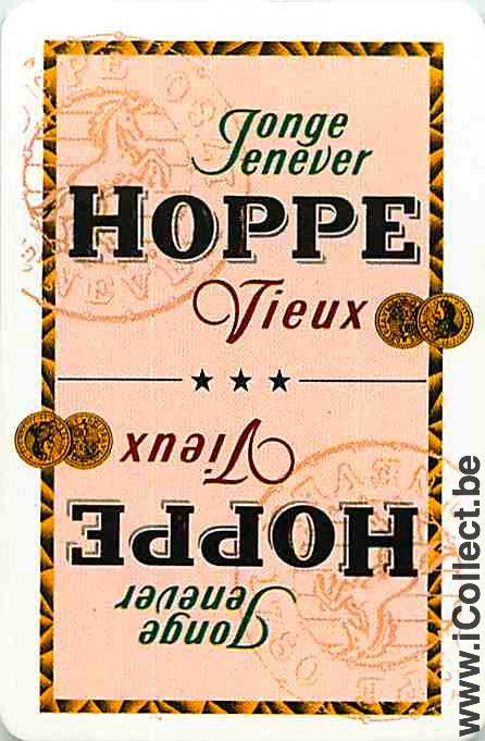 Single Playing Cards Alcohol Liquor Hoppe Genever (PS06-39G)