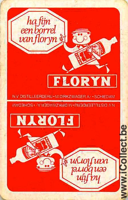 Single Swap Playing Cards Alcohol Liquor Floryn (PS06-40A)