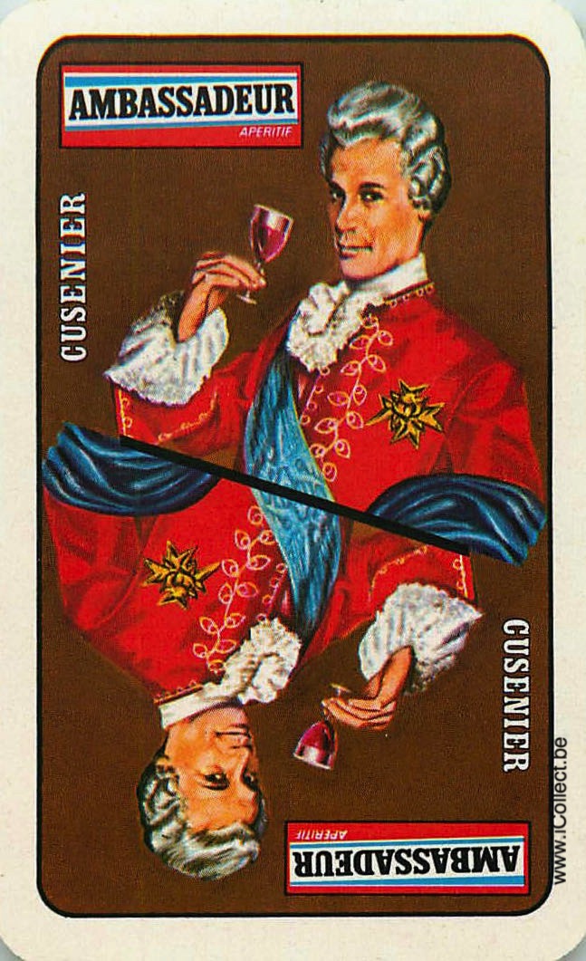Single Swap Playing Cards Alcohol Cusinier (PS22-17C) - Click Image to Close