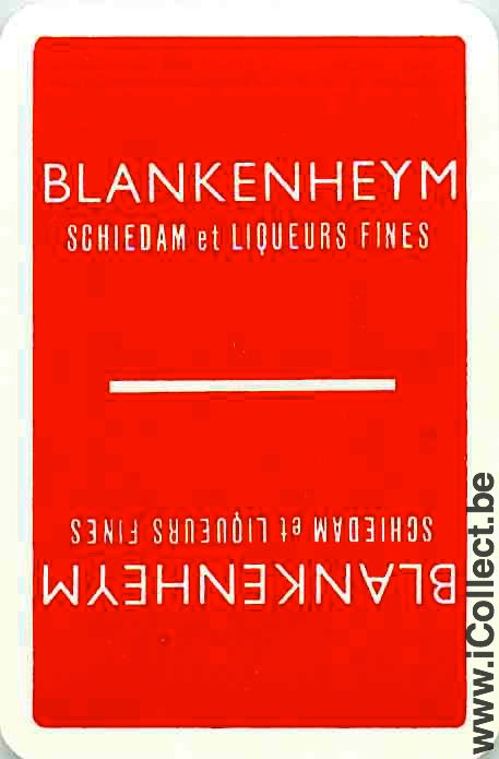 Single Swap Playing Cards Alcohol Liquor Blankenheym (PS06-43A)