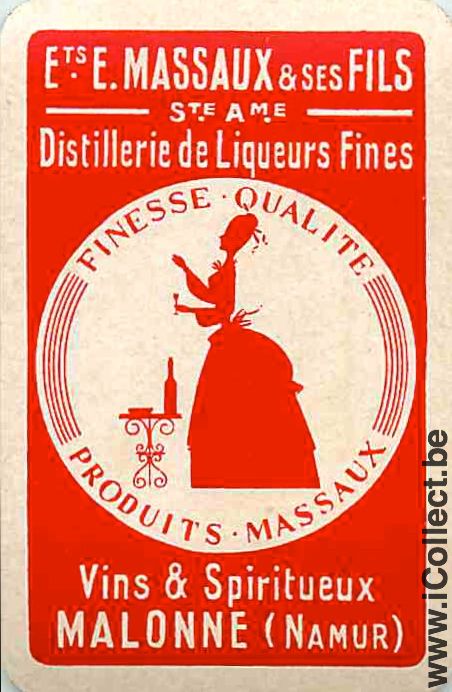 Single Swap Playing Cards Alcohol Liquor Massaux (PS06-44A)