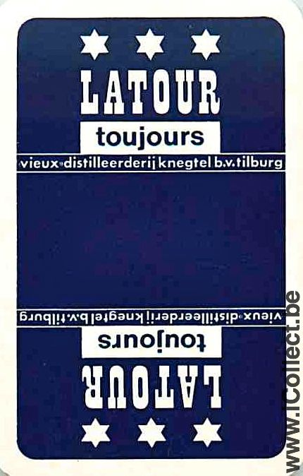 Single Playing Cards Alcohol Liquor Latour (PS06-45G)