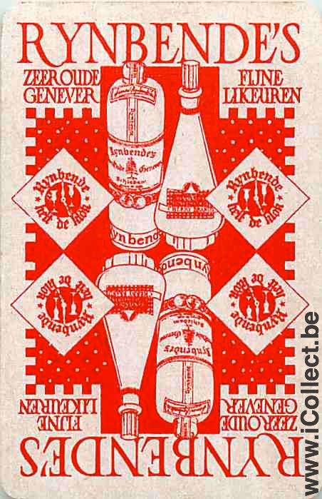 Single Swap Playing Cards Alcohol Liquor Rynbende (PS06-54A)