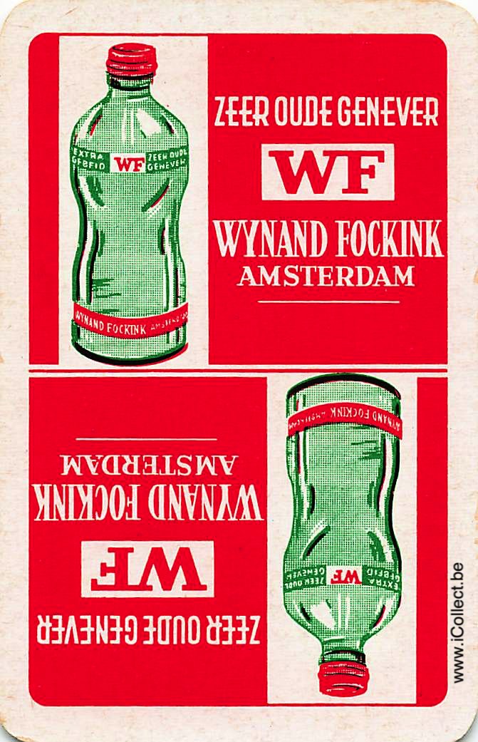 Single Swap Playing Cards Alcohol Wynand Fockink (PS22-35B) - Click Image to Close