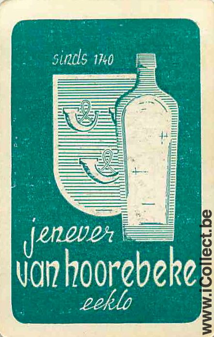 Single Playing Cards Alcohol Genever Van Hoorebeke (PS08-36F)