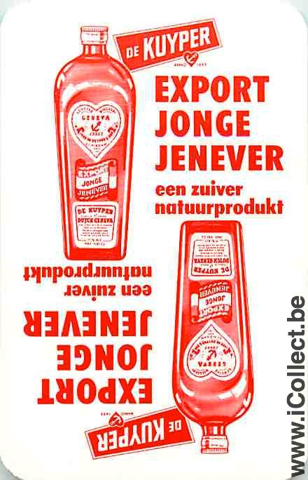 Single Swap Playing Cards Alcohol De Kuyper Genever (PS03-54F)