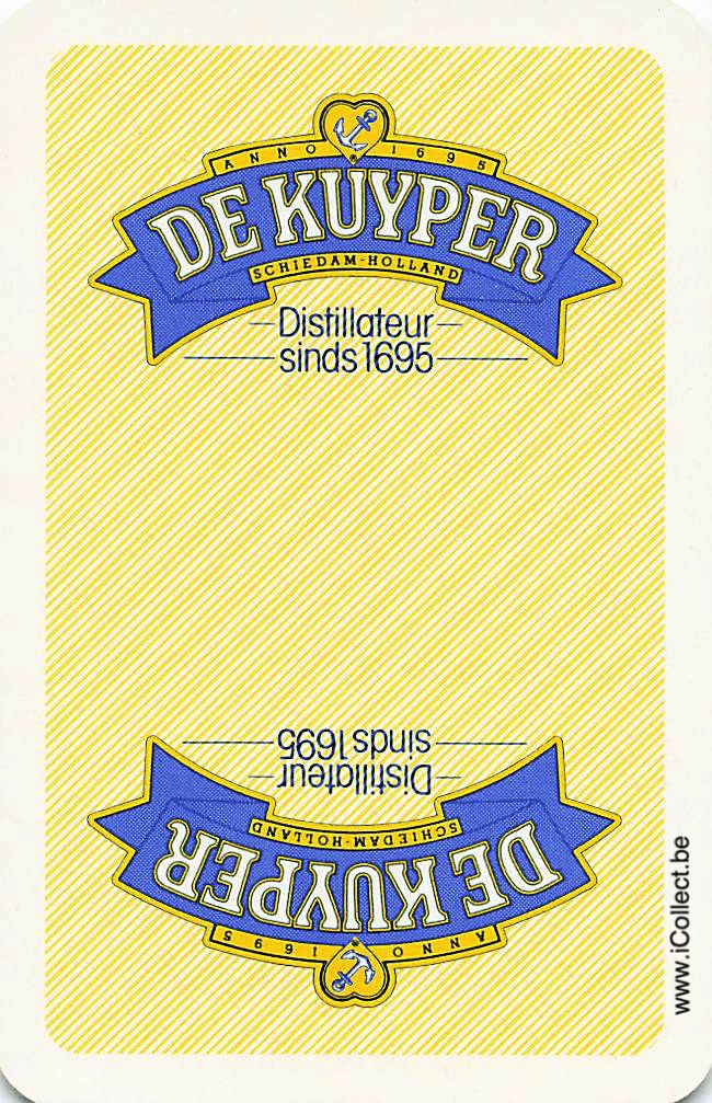 Single Swap Playing Cards Alcohol De Kuyper (PS23-31D) - Click Image to Close
