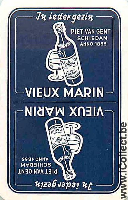 Single Swap Playing Cards Alcohol Liquor Vieux Marin (PS02-60D)