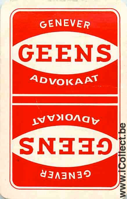 Single Swap Playing Cards Alcohol Genever Geens (PS10-25D)