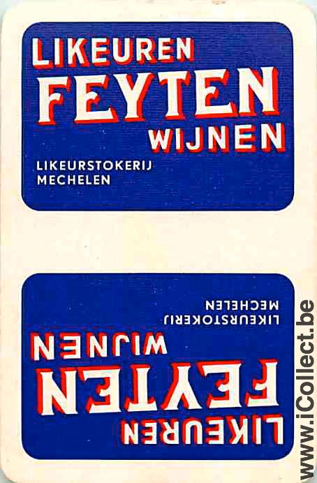 Single Swap Playing Cards Alcohol Liquor Feyten (PS13-18F)