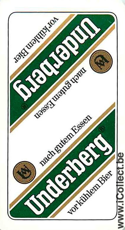 Single Playing Cards Alcohol Underbergh (PS04-17I)