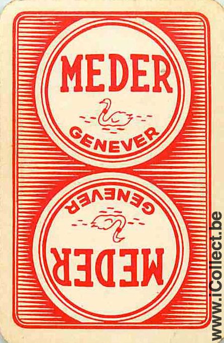Single Swap Playing Cards Alcohol Meder Genever (PS06-33I)