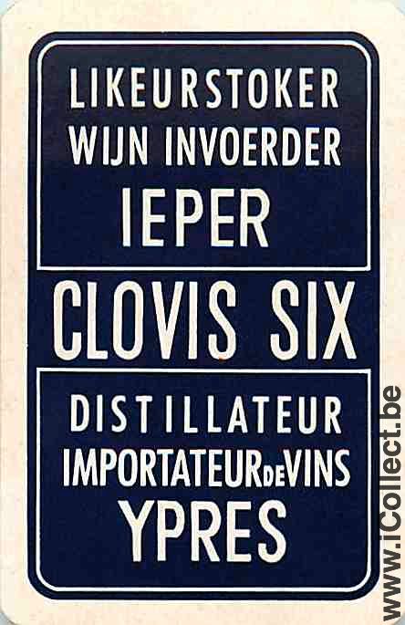 Single Swap Playing Cards Alcohol Clovis Six Liquor (PS05-21I)