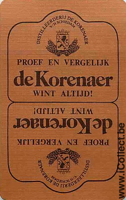 Single Swap Playing Cards Distillery De Korenaer (PS08-57B)