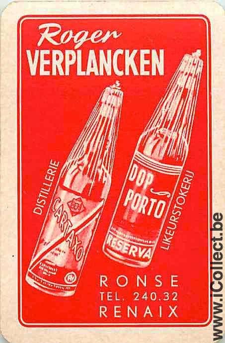 Single Playing Cards Alcohol Roger Verplancken (PS10-21F)