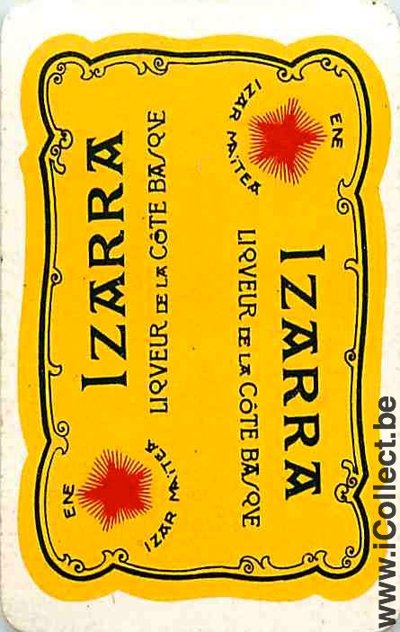 Single Swap Playing Cards Alcohol Izarra (PS06-39I)