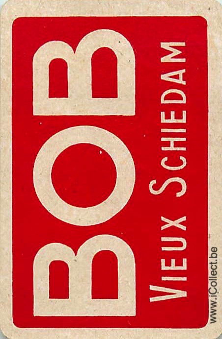 Single Swap Playing Cards Alcohol Bob Schiedam (PS06-52B)