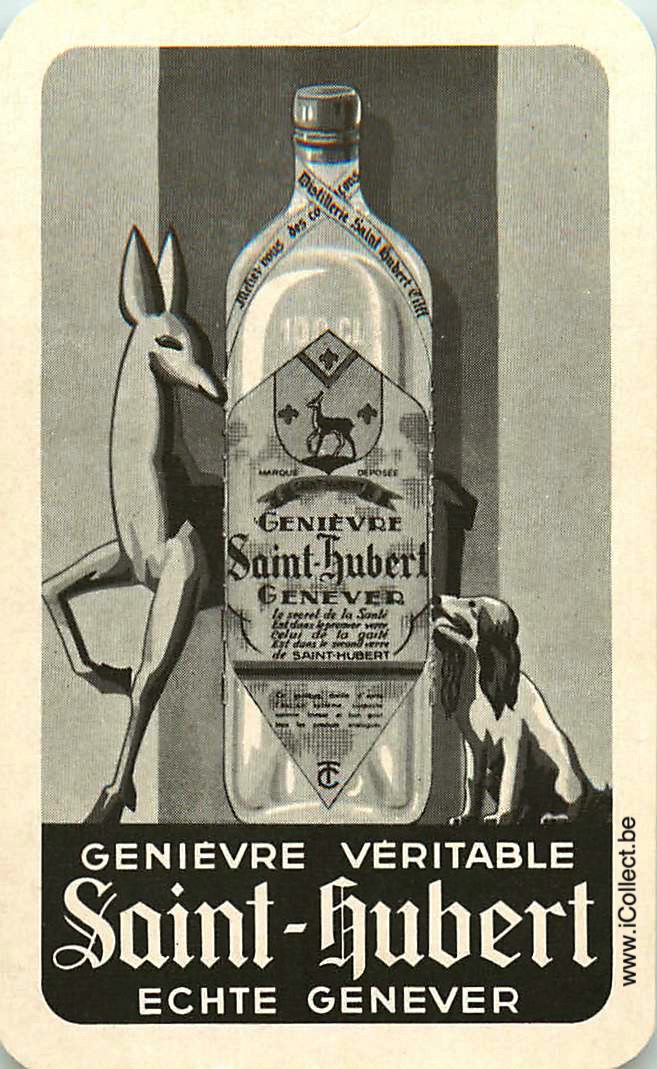 Single Swap Playing Cards Alcohol Saint-Hubert (PS08-11A)