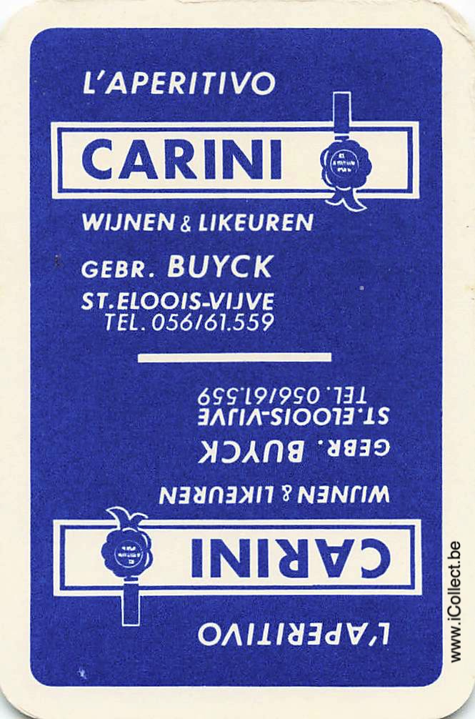 Single Swap Playing Cards Alcohol Carini (PS04-33H) - Click Image to Close