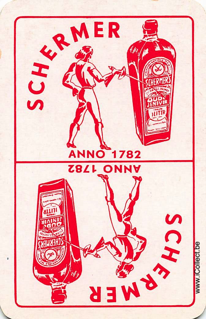 Single Swap Playing Cards Alcohol Schermer (PS02-27B) - Click Image to Close