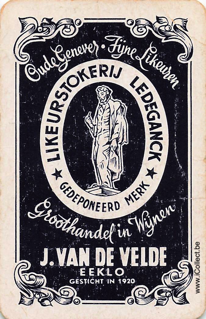 Single Swap Playing Cards Alcohol Van De Velde (PS22-01B)