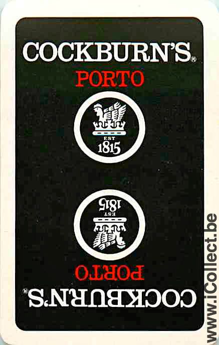 Single Swap Playing Cards Alcohol Porto Cockburns (PS06-14E)