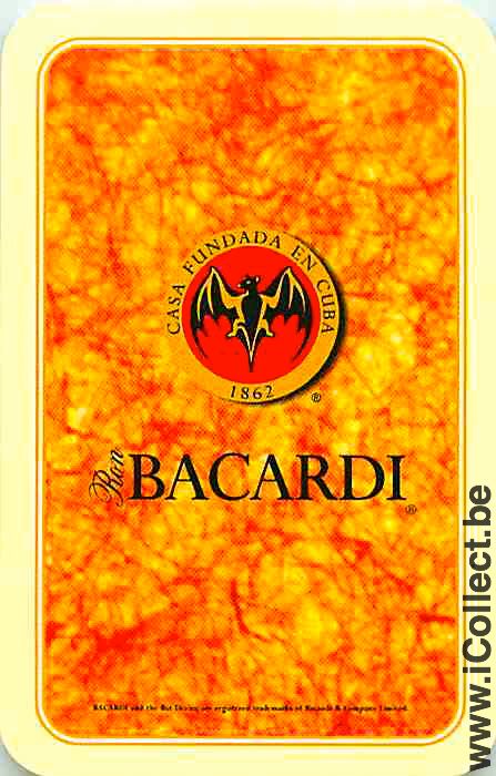 Single Playing Cards Alcohol Rhum Bacardi (PS06-31C)
