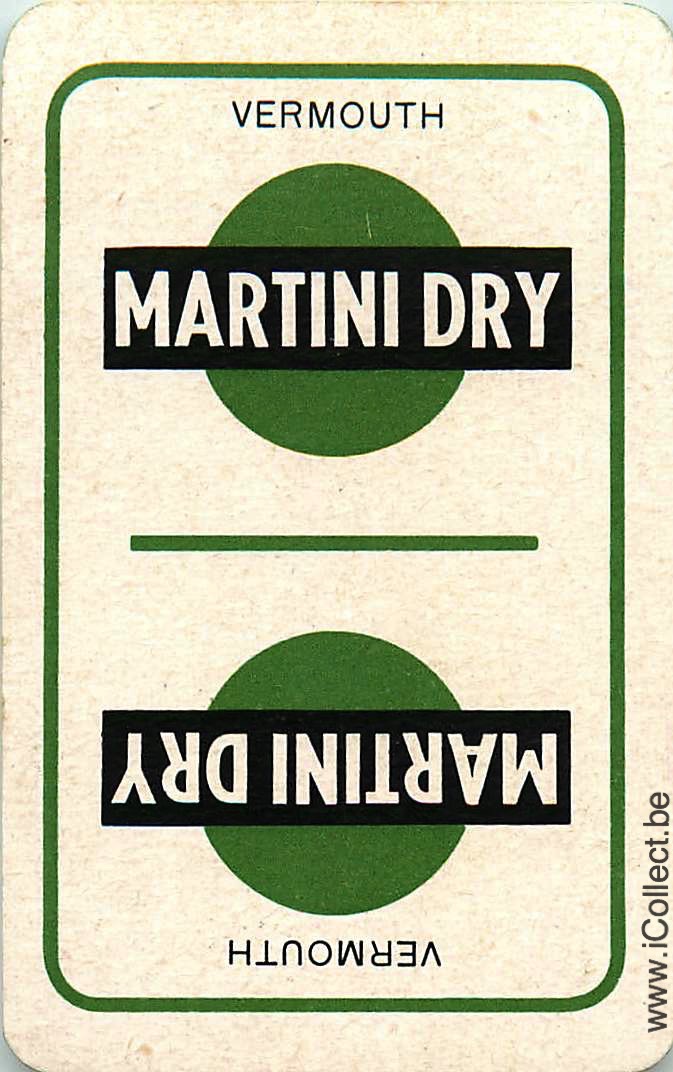Single Swap Playing Cards Alcohol Martini Dry (PS06-20I) - Click Image to Close