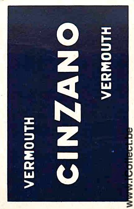 Single Swap Playing Cards Alcohol Cinzano Vermouth (PS06-28I)