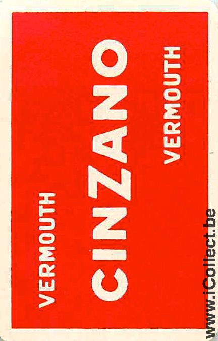 Single Swap Playing Cards Alcohol Cinzano Vermouth (PS06-29A)
