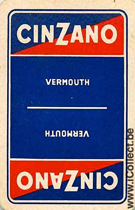 Single Swap Playing Cards Alcohol Cinzano Vermouth (PS03-60C) - Click Image to Close