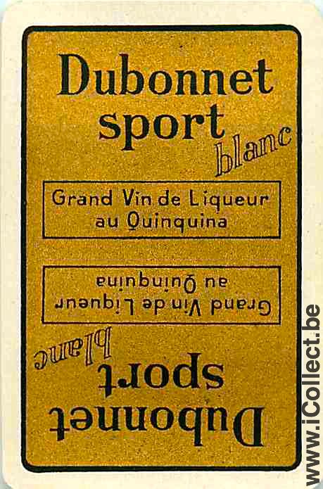 Single Swap Playing Cards Dubonnet Vermouth (PS06-30C)