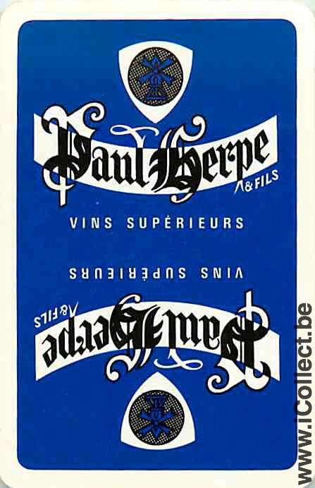 Single Swap Playing Cards Alcohol Wine Paul Herpe (PS06-24G)