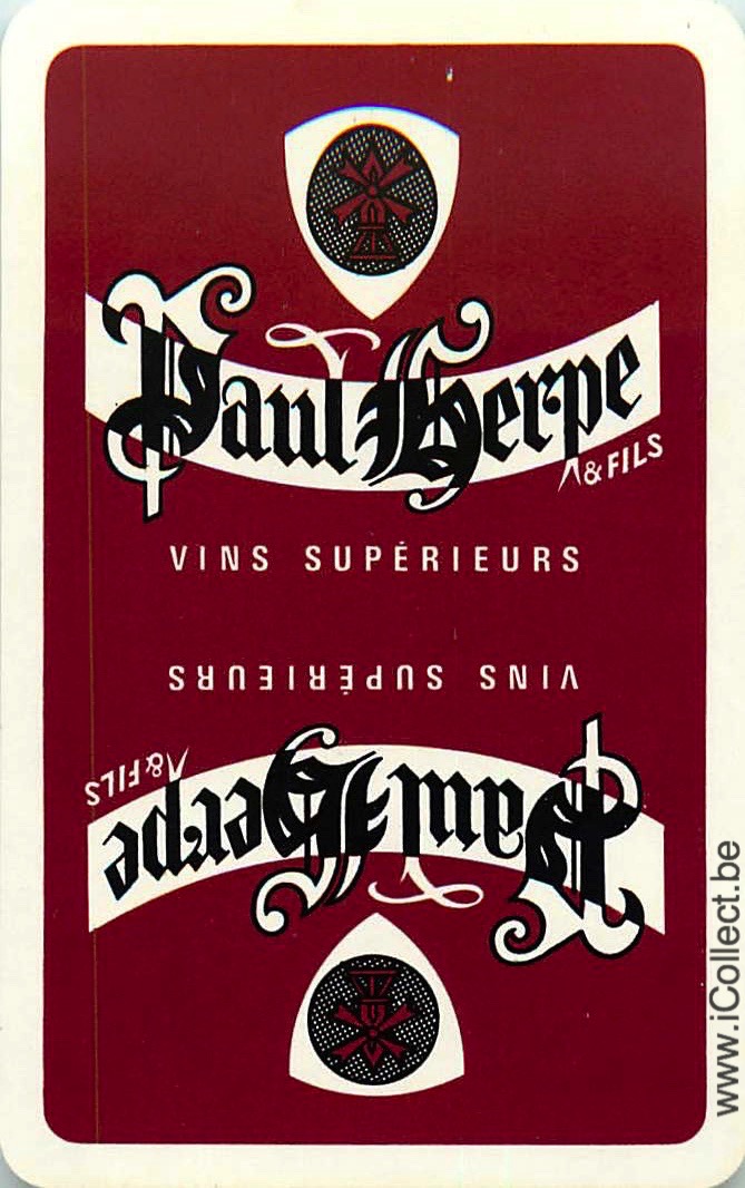 Single Swap Playing Cards Alcohol Paul Herpe (PS20-43B)