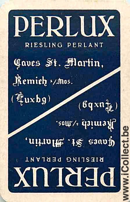 Single Swap Playing Cards Wine Perlux Riesling (PS06-23D)