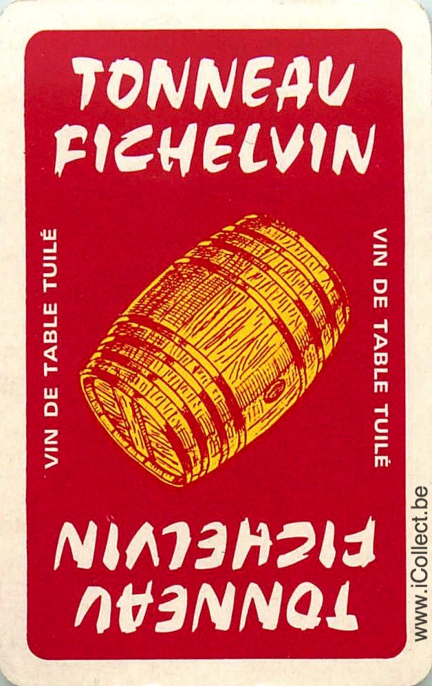 Single Swap Playing Cards Alcohol Fichelvin Wine (PS22-20B)