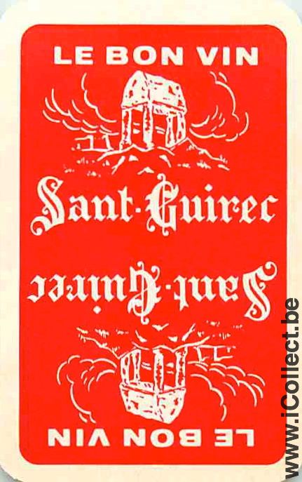 Single Swap Playing Cards Alcohol Wine Saint-Guirec (PS06-23F)