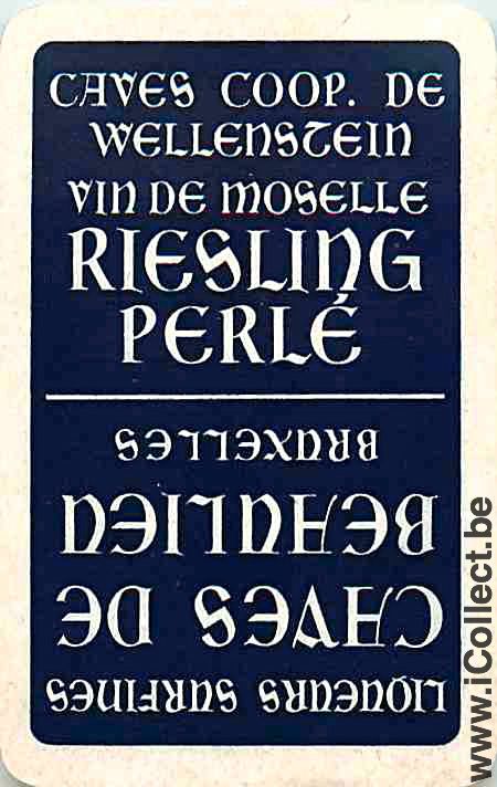 Single Swap Playing Cards Alcohol Wine Riesling (PS06-22I)
