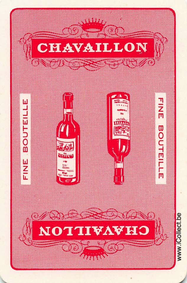 Single Swap Playing Cards Alcohol Chavaillon (PS09-49E) - Click Image to Close