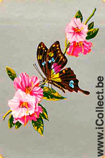 Single Playing Cards Animal Butterfly ***MINI*** (PS08-50C) - Click Image to Close