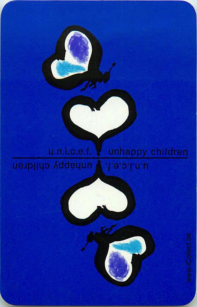 Single Swap Playing Cards Animal Butterfly Unicef (PS02-07D)