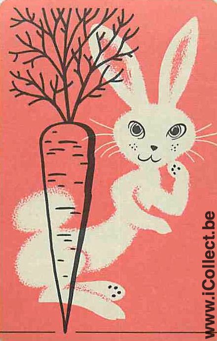 Single Playing Cards Animal Rabbit (PS09-51D)